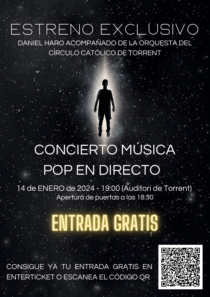 Cartel de presentación del EP en el Auditori, 14 de enero de 2024